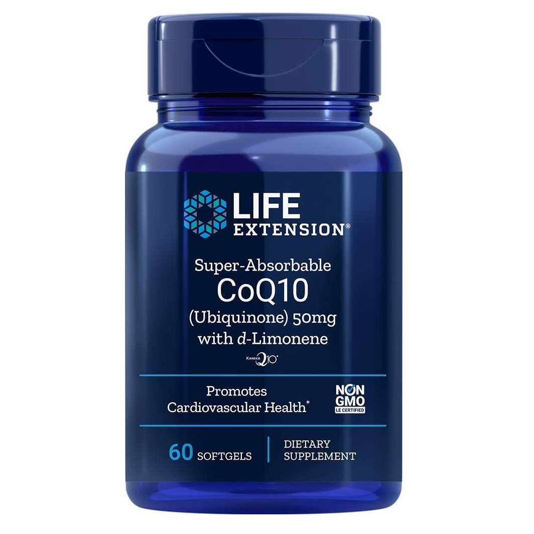 Life Extension Super-Absorbable CoQ10 D-Limonene 50mg Συμπλήρωμα με Αντιοξειδωτική Δράση για την Υγεία της Καρδιάς 60Softgel