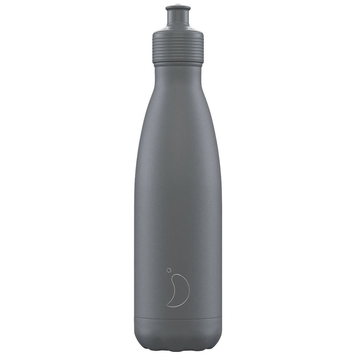 Chilly’s Sports Bottle Ανοξείδωτο Θερμός με Καπάκι Τύπου Sport για Ζεστά & Κρύα Ροφήματα 500ml – Grey