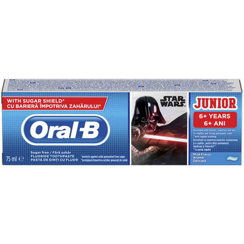 Oral-B Junior Star Wars Toothpaste Παιδική Οδοντόπαστα για Υγιή & Δυνατά Δόντια από 6 Ετών 75ml 26894