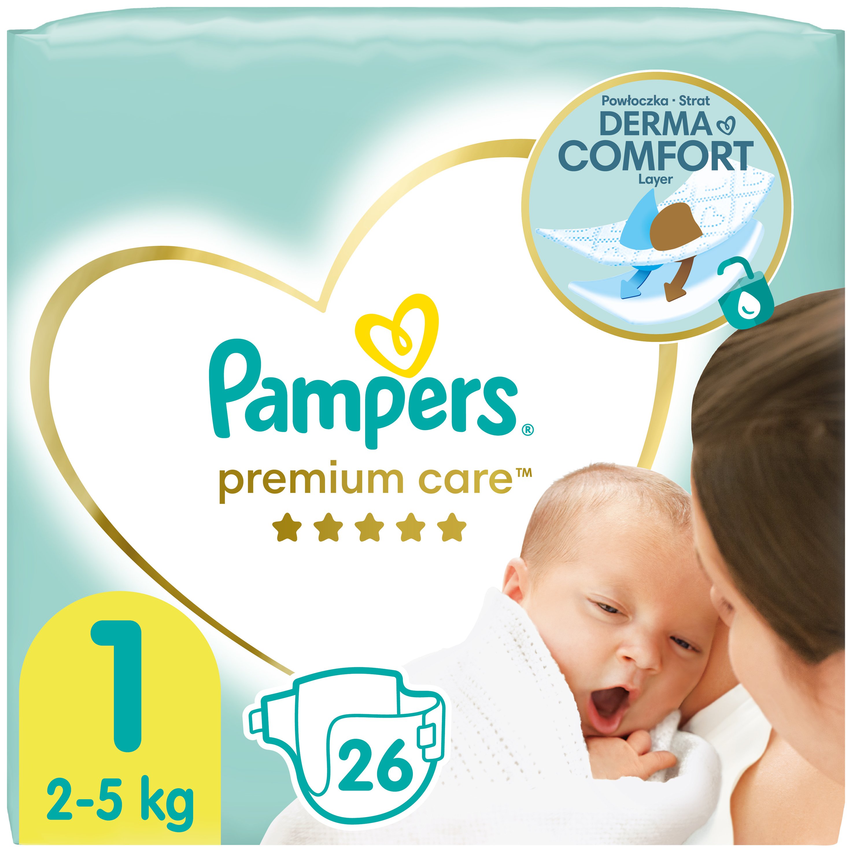 Pampers Premium Care Νο1 Newborn (2-5kg) 26 πάνες