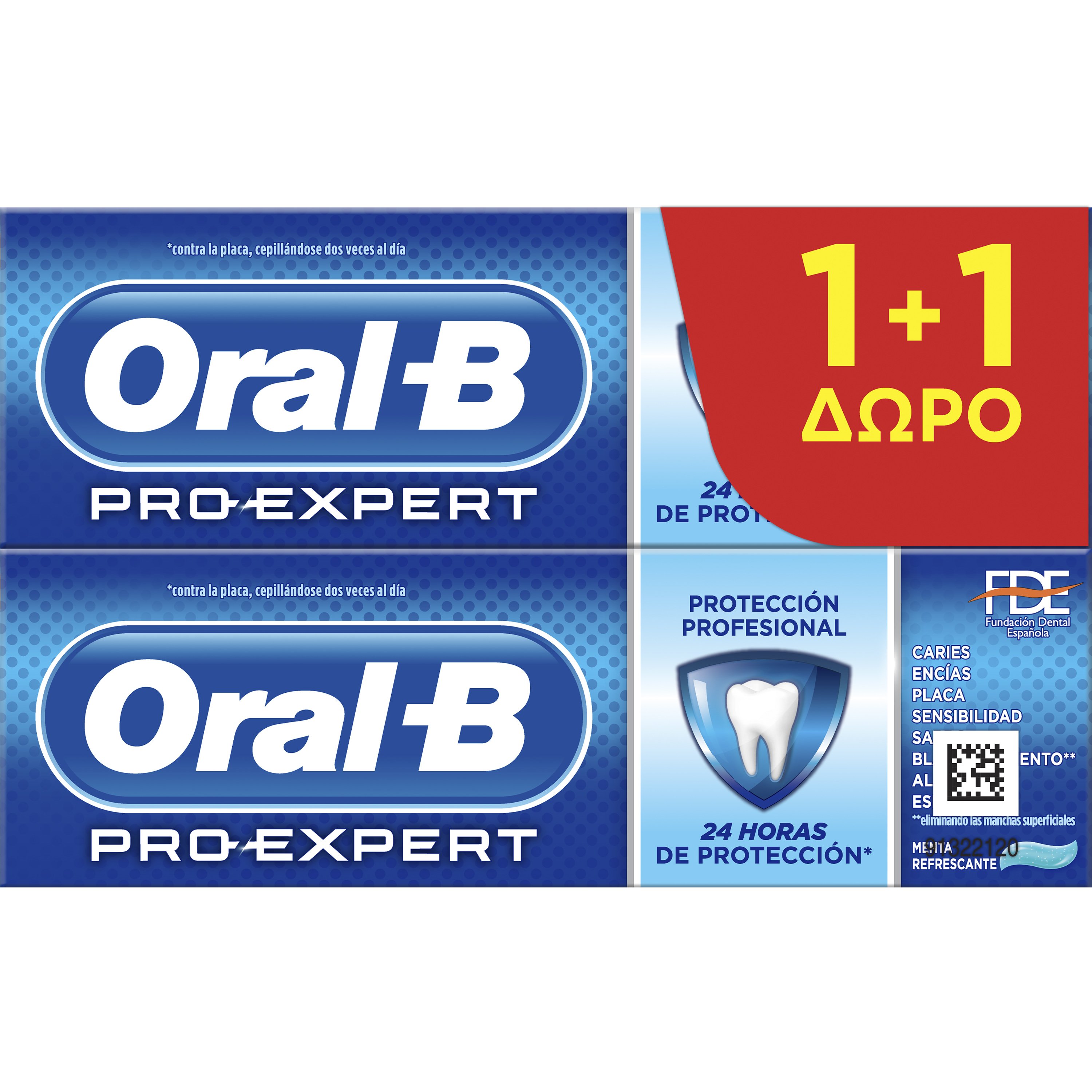 Oral-B Πακέτο Προσφοράς Pro-Expert Thoothpaste Οδοντόκρεμα Πολλαπλής Προστασίας με Δροσερή Γεύση Μέντας 2x75ml 1+1 Δώρο