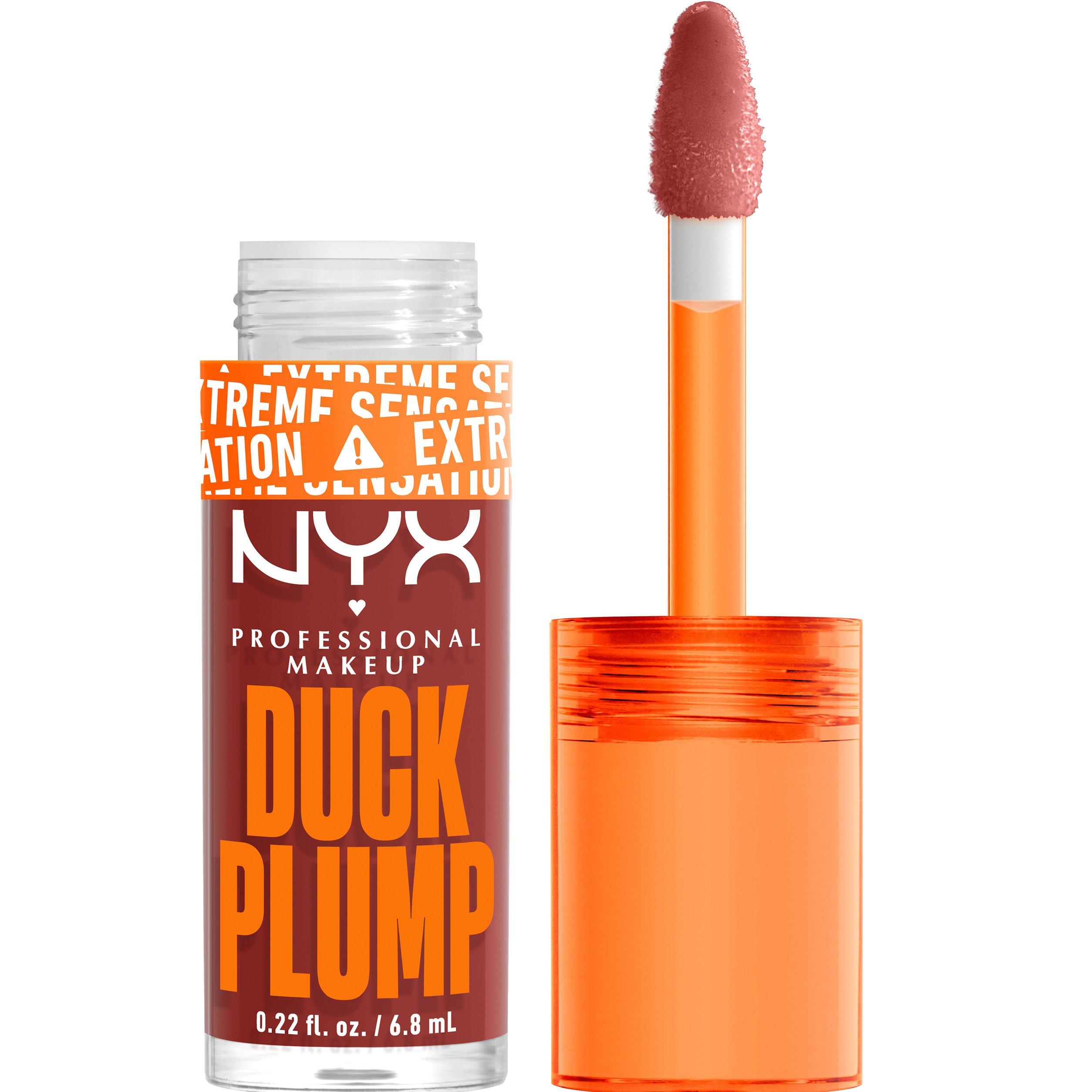 Nyx Professional Makeup Duck Plump Extreme Sensation Plumping Gloss Lip Gloss με Πικάντικο Τζίντζερ για Σαρκώδη Χείλη 7ml - 06 Brick of Time