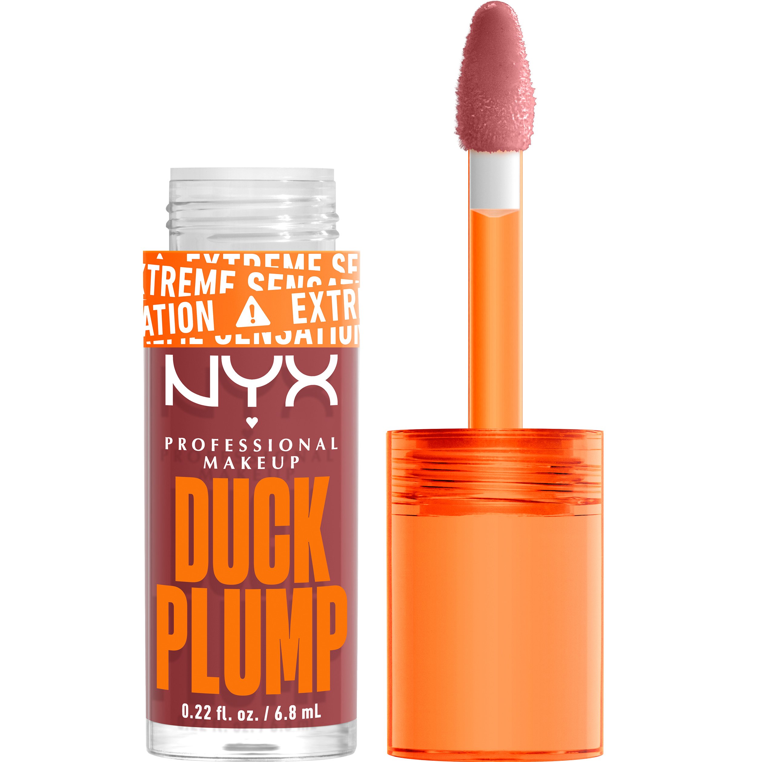 Nyx Professional Makeup Duck Plump Extreme Sensation Plumping Gloss Lip Gloss με Πικάντικο Τζίντζερ για Σαρκώδη Χείλη 7ml - 08 Mauve Out of My Way