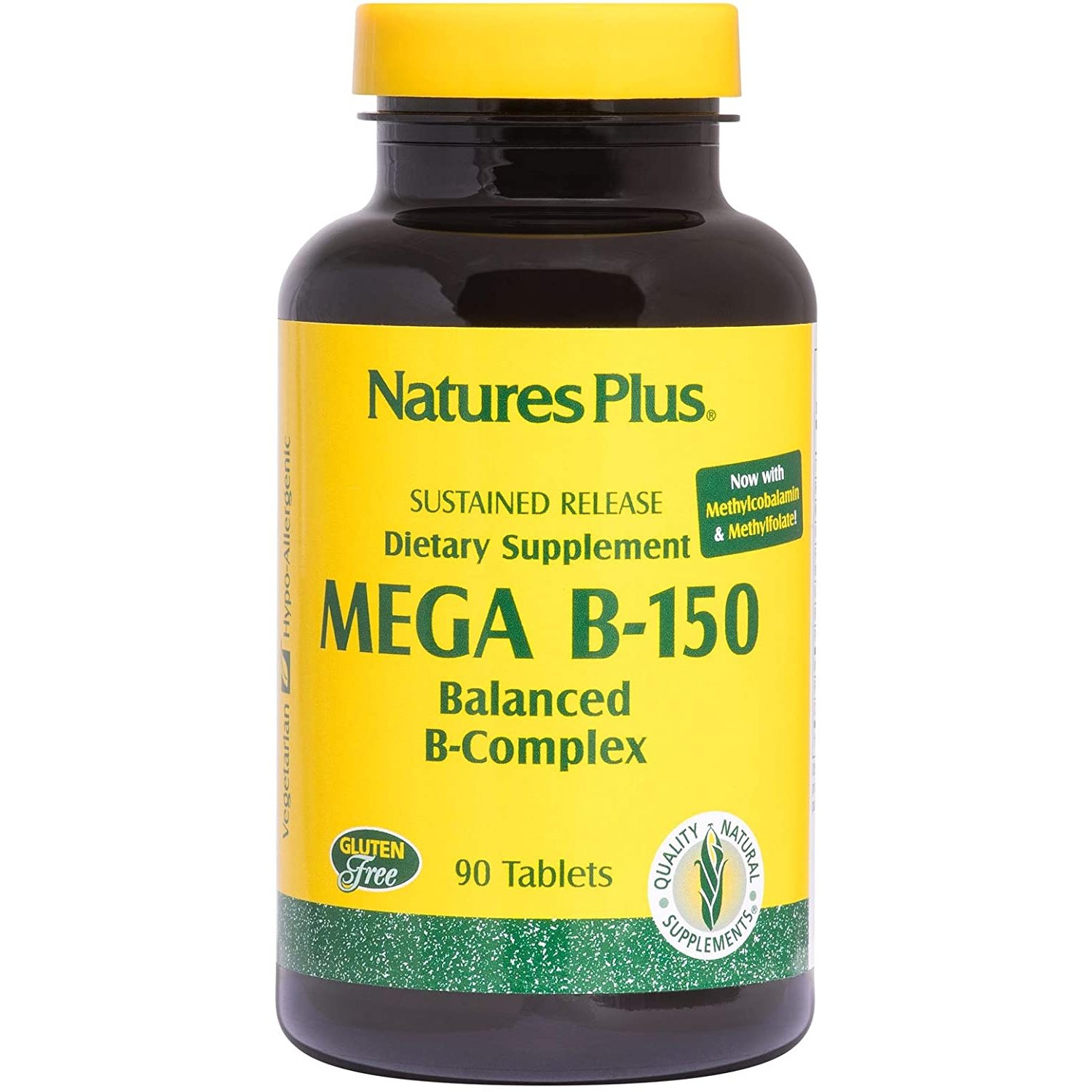 Nature’s Plus Mega B-100 Πολυβιταμινική Φόρμουλα με Βιταμίνες του Συμπλέγματος Β 60tabs
