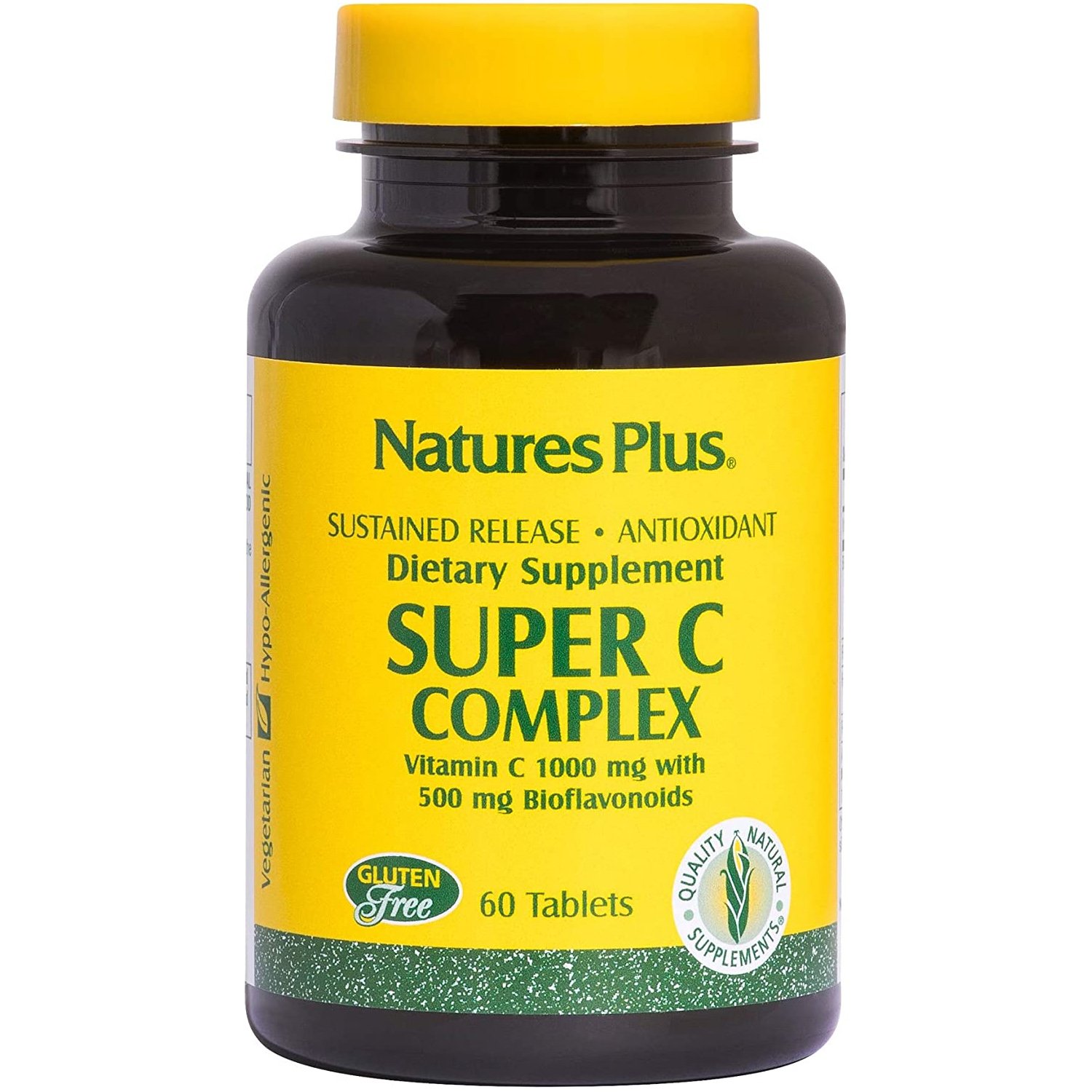 Nature’s Plus Super C Complex Συμπλήρωμα Διατροφής με Βιταμίνη C 1000mg 60tabs