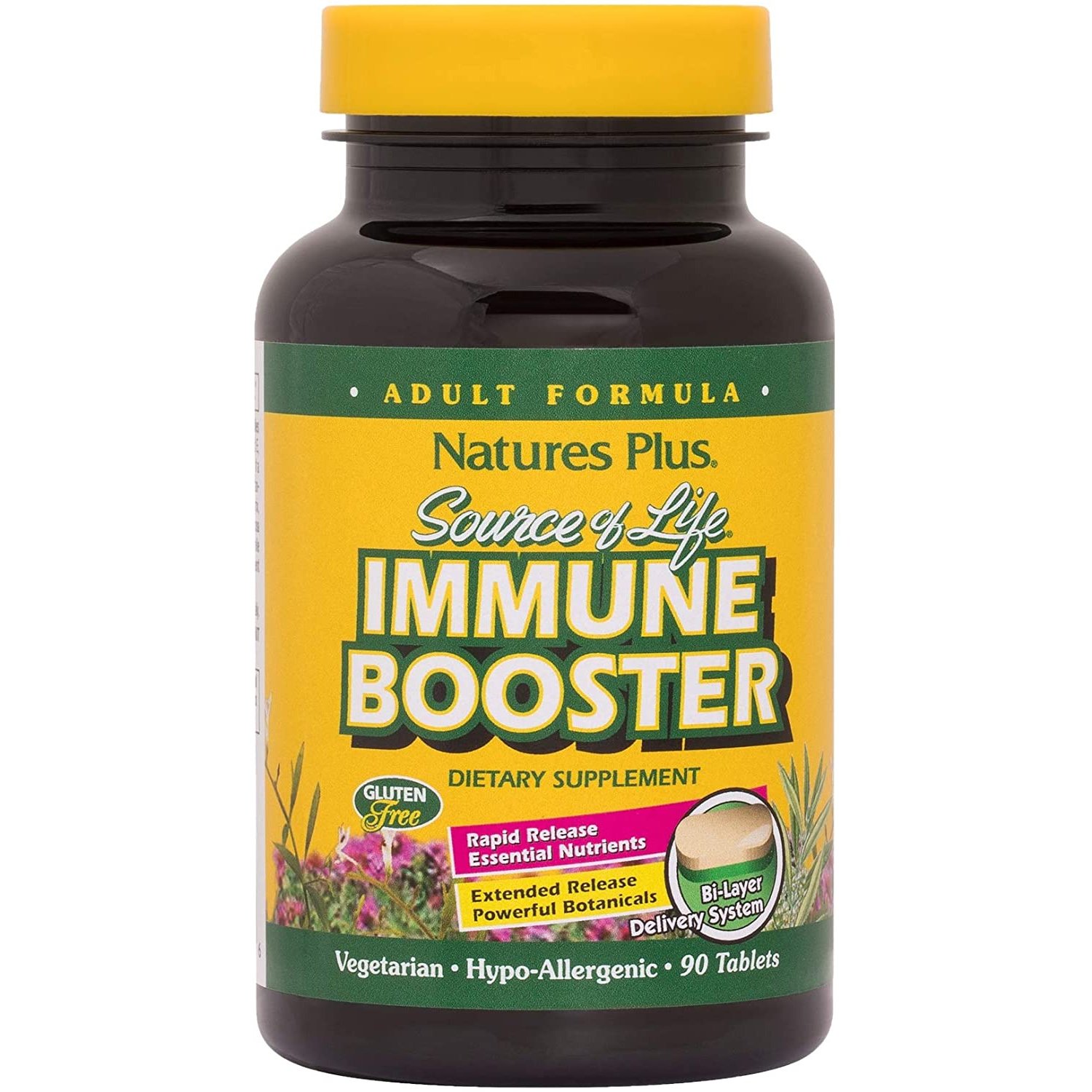 Natures Plus Source of Life Immune Booster Συμπλήρωμα Διατροφής για Ενίσχυση Ανοσοποιητικού 90tabs