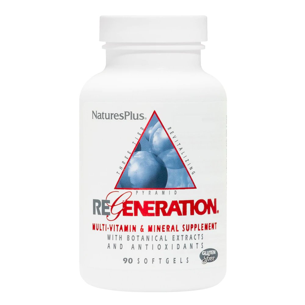 Natures Plus Regeneration Multi-Vitamin & Mineral μία Πυραμίδα Τόνωσης Προστασίας και Ανανέωσης 90softgels