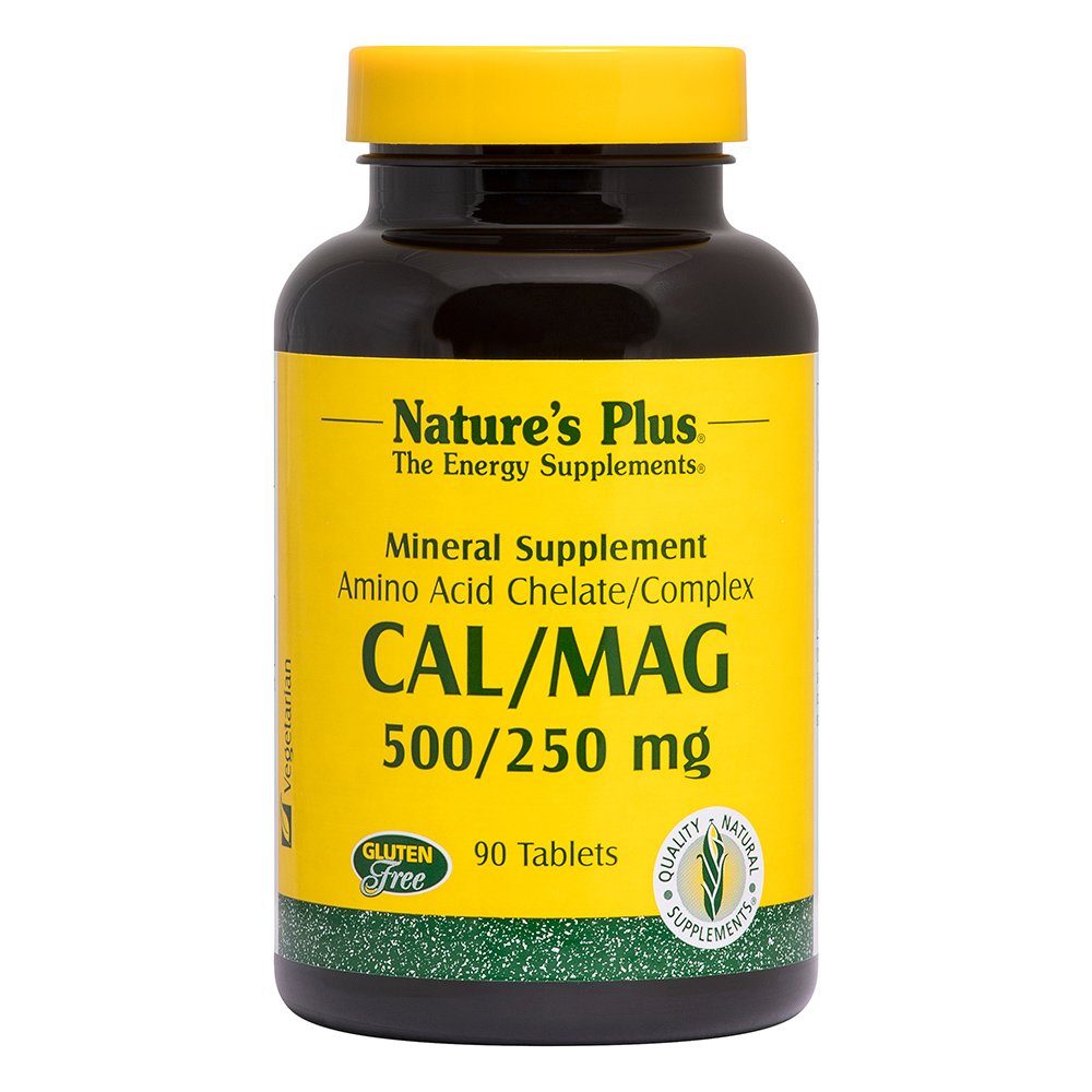 Nature’s Plus Calcium 500mg & Magnesium 250mg, Συμπλήρωμα Διατροφής για την Καλή Υγεία των Οστών & των Δοντιών 90tas