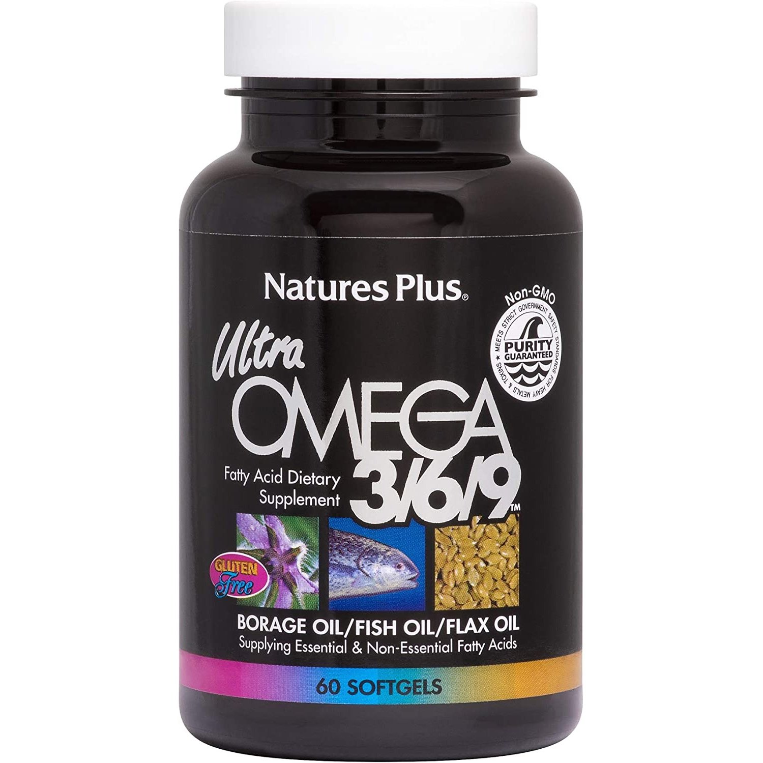 Nature’s Plus Ultra Omega 3 6 9, 1200 mg Συμπλήρωμα Διατροφής με Ωμέγα 3 6 9 Λιπαρά Οξέα για Στήριξη του Καρδιαγγειακού 60 caps