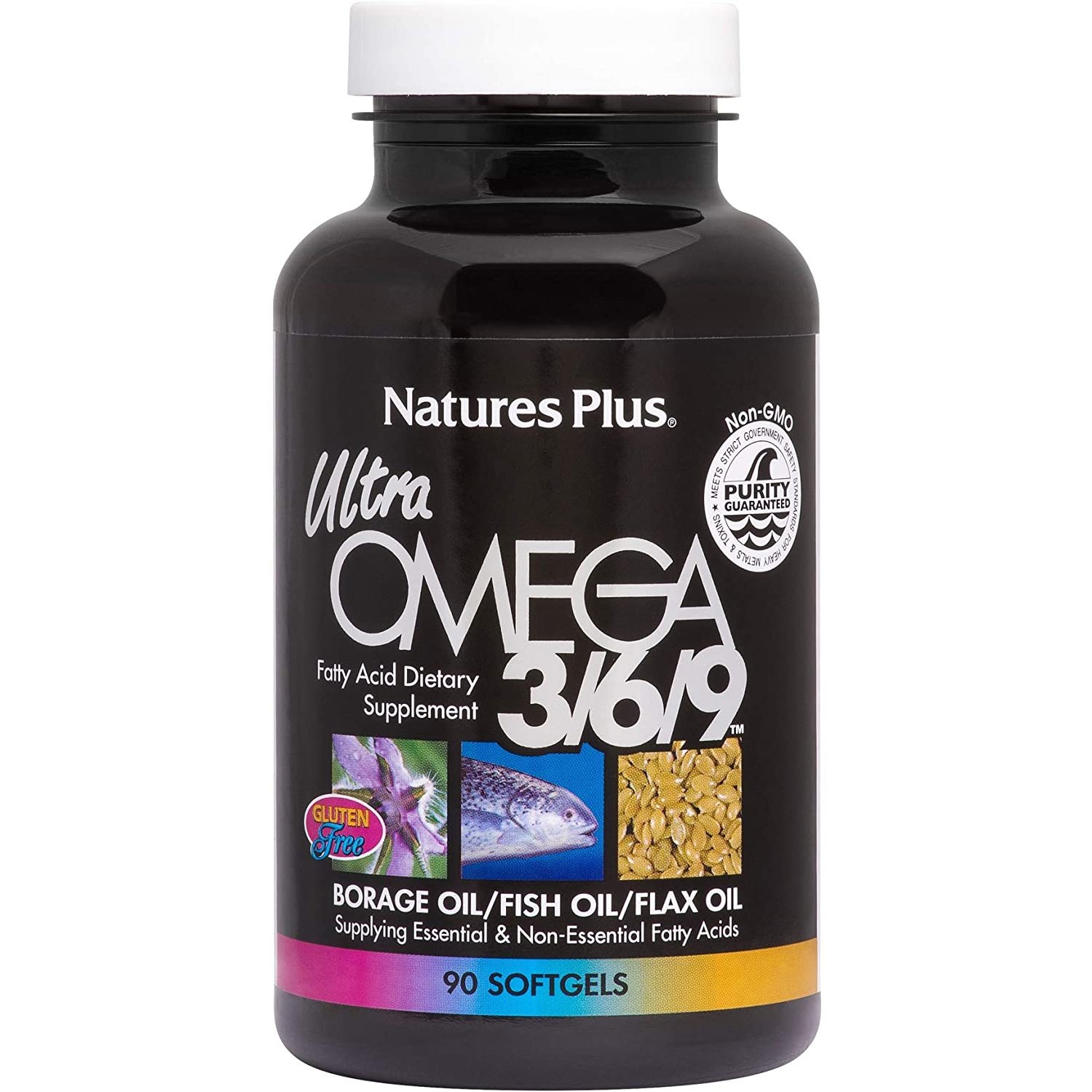 Nature’s Plus Ultra Omega 3 6 9, 1200 mg Συμπλήρωμα Διατροφής με Ωμέγα 3 6 9 Λιπαρά Οξέα για Στήριξη του Καρδιαγγειακού 90caps