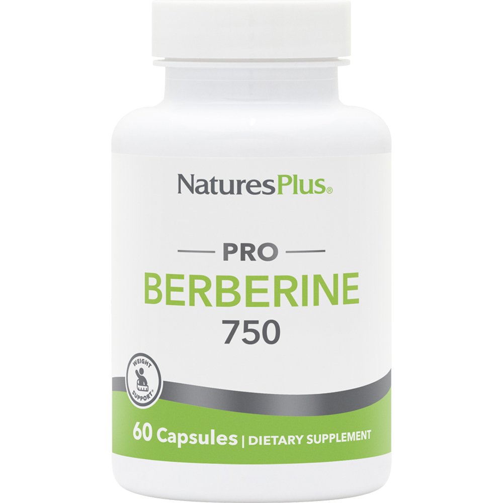 Natures Plus Natures Plus Pro Berberine 750mg Συμπλήρωμα Διατροφής Φυτικής Βερβερίνης για Υγιή Επίπεδα Σακχάρου στο Αίμα, Υποστήριξη του Καρδιαγγειακού Συστήματος & Μεταβολισμό Λίπους 60caps