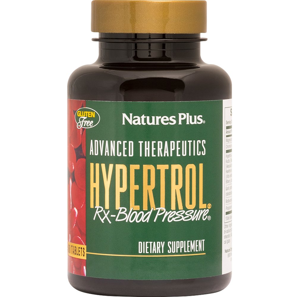 Natures Plus Natures Plus Hypertrol RX-Blood Pressure Συμπλήρωμα Διατροφής Εκχυλίσματος Βοτάνων, Σκόρδου, & Μετάλλων για τη Διατήρηση της Αρτηριακής Πίεσης σε φυσιολογικά Επίπεδα & Προστασία του Καρδιαγγειακού Συστήματος 60tabs