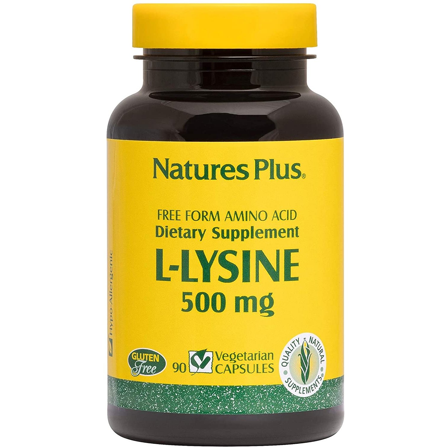 Nature’s Plus L-Lysine 500mg Συμπλήρωμα Λυσίνης 90caps