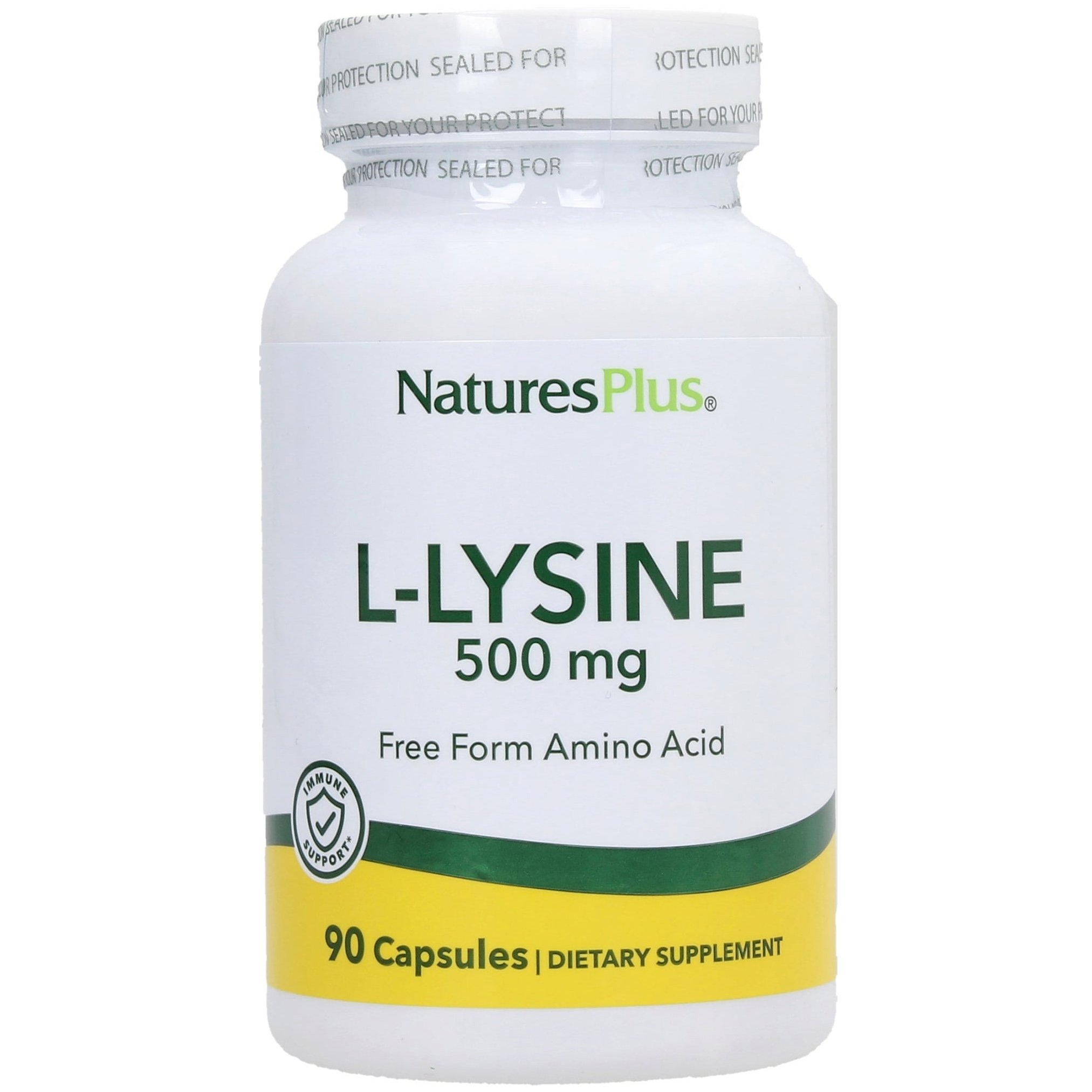 Natures Plus L-Lysine 500mg Συμπλήρωμα Λυσίνης 90caps