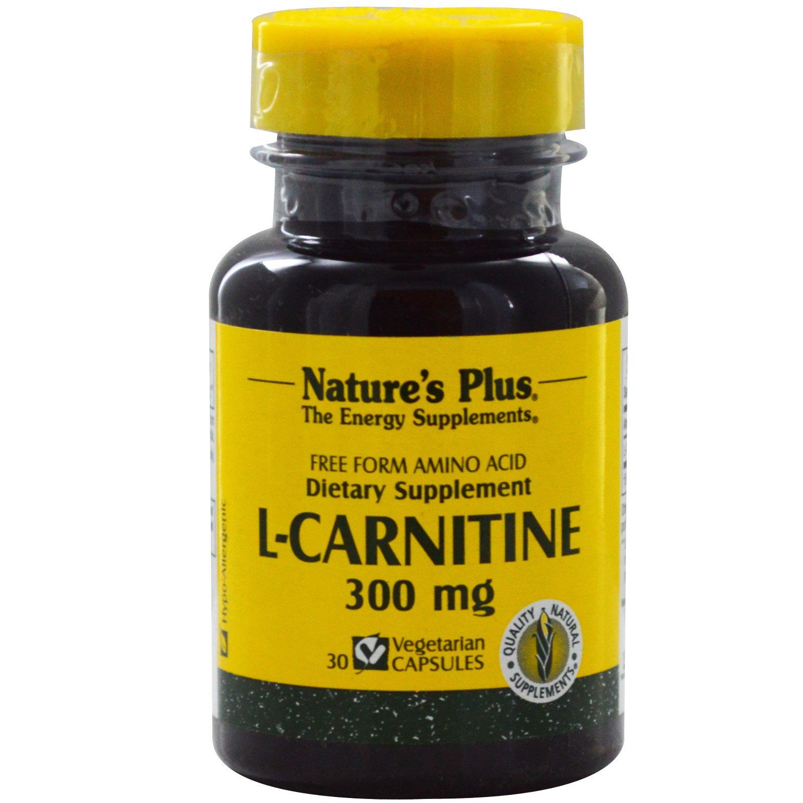 Natures Plus L Carnitine 300mg Συμπλήρωμα Καρνιτίνης 30caps