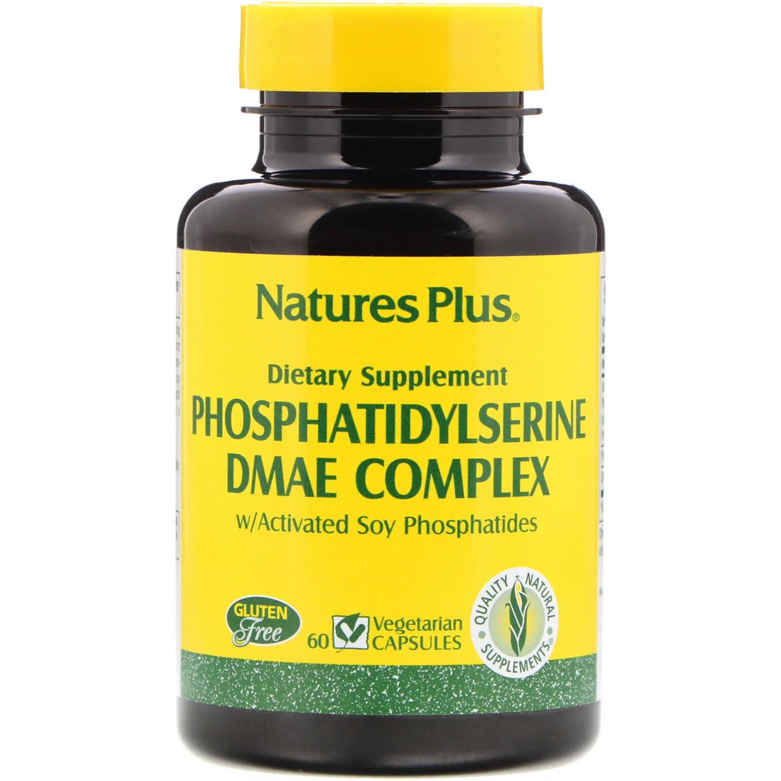 Nature’s Plus Phosphatidyl Serine DMAE Complex Φόρμουλα για τη Βελτίωση των Εγκεφαλικών Λειτουργιών 60 vcaps