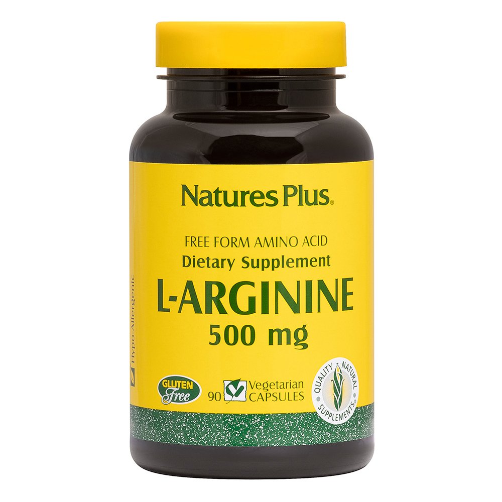 Nature’s Plus L Arginine 500 mg Συμπλήρωμα Διατροφής με Αργινίνη 90caps