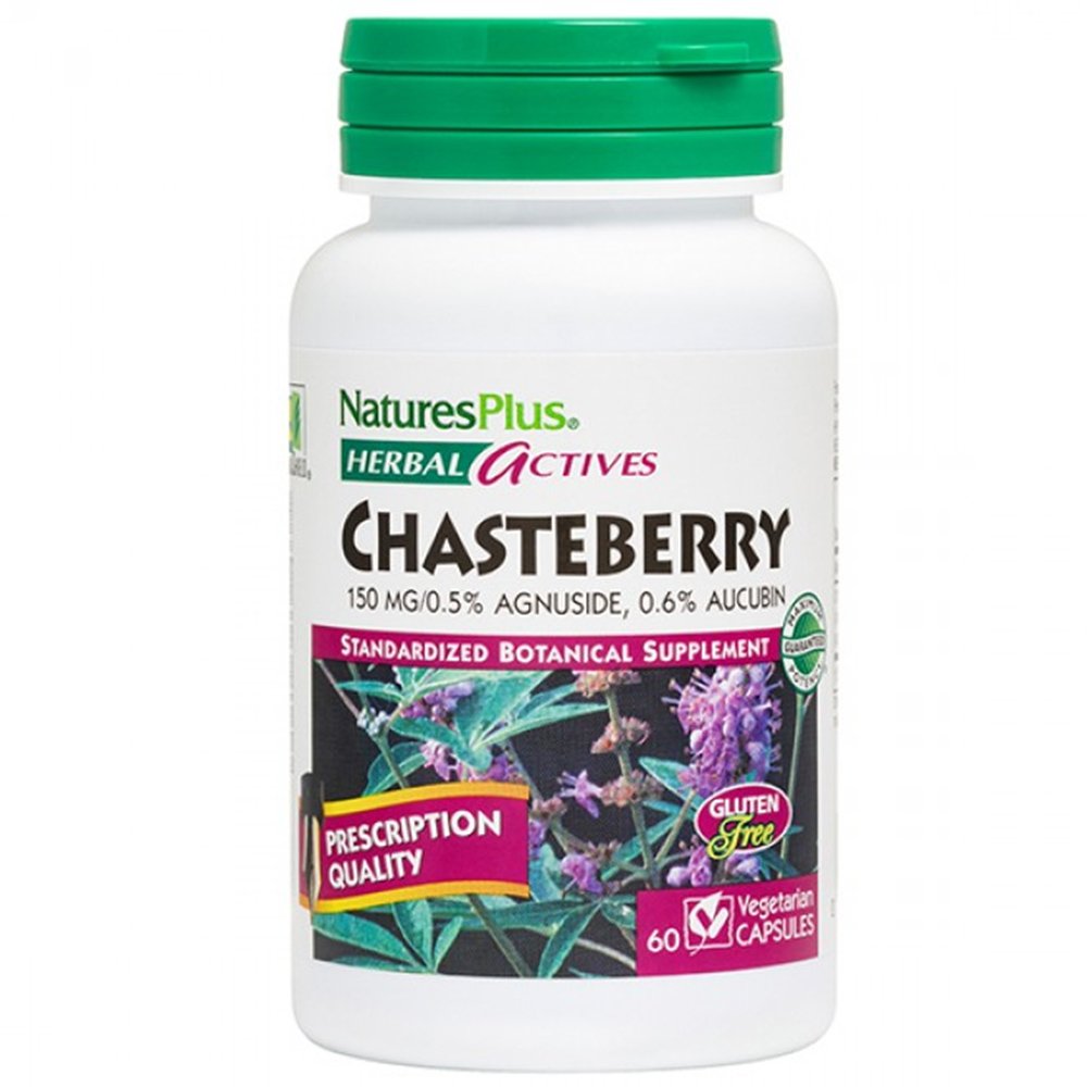 Natures Plus Chasteberry 150mg Συμπλήρωμα από Εκχύλισμα Λυγαριάς 60veg.caps