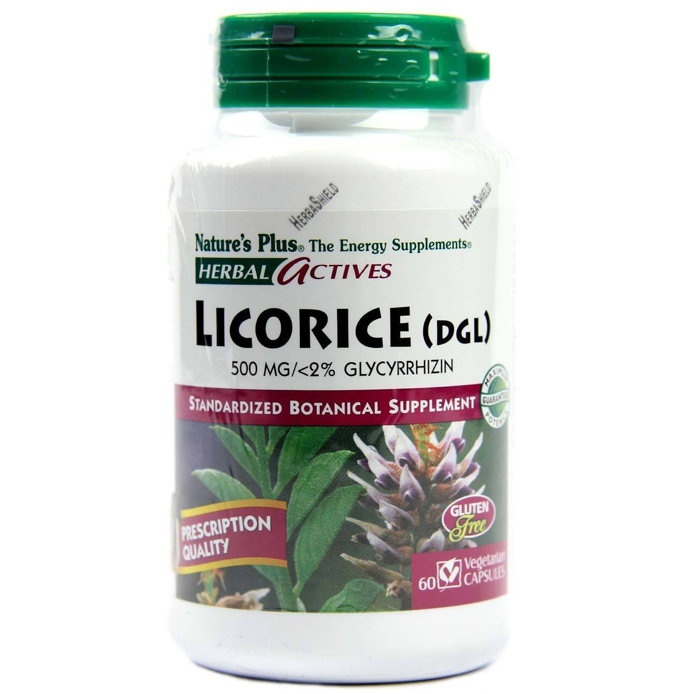 Nature’s Plus Licorice (DGL) 500 mg Συμπλήρωμα Διατροφής με Εκχύλισμα Licorice με Αντιοξειδωτικές Ιδιότητες 60caps