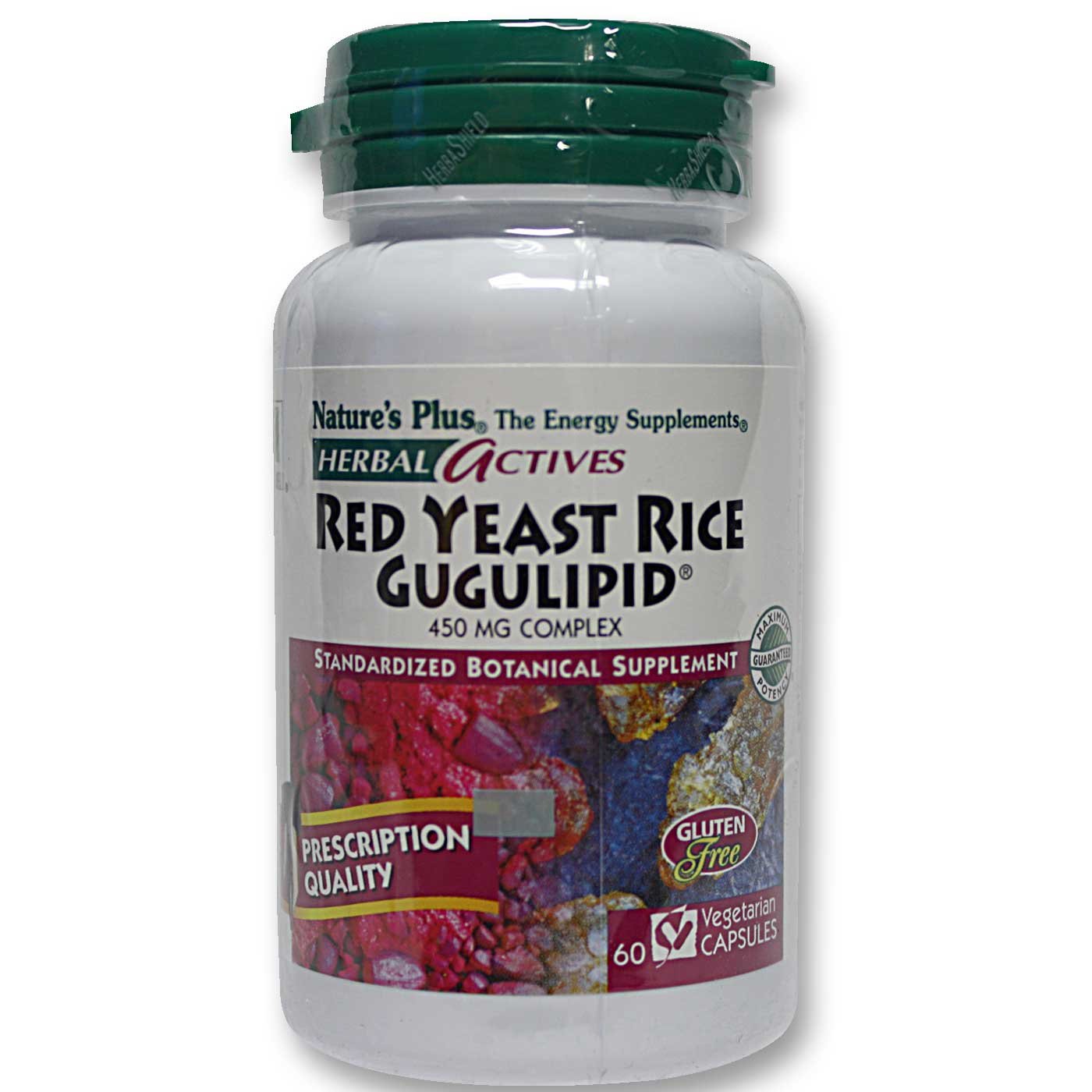 Natures Plus Red Yeast Rice Gugulipid 450mg Συμπλήρωμα από Μαγιά Κόκκινου Ρυζιού για Υποστήρίξη του Καρδιαγγειακού 60caps