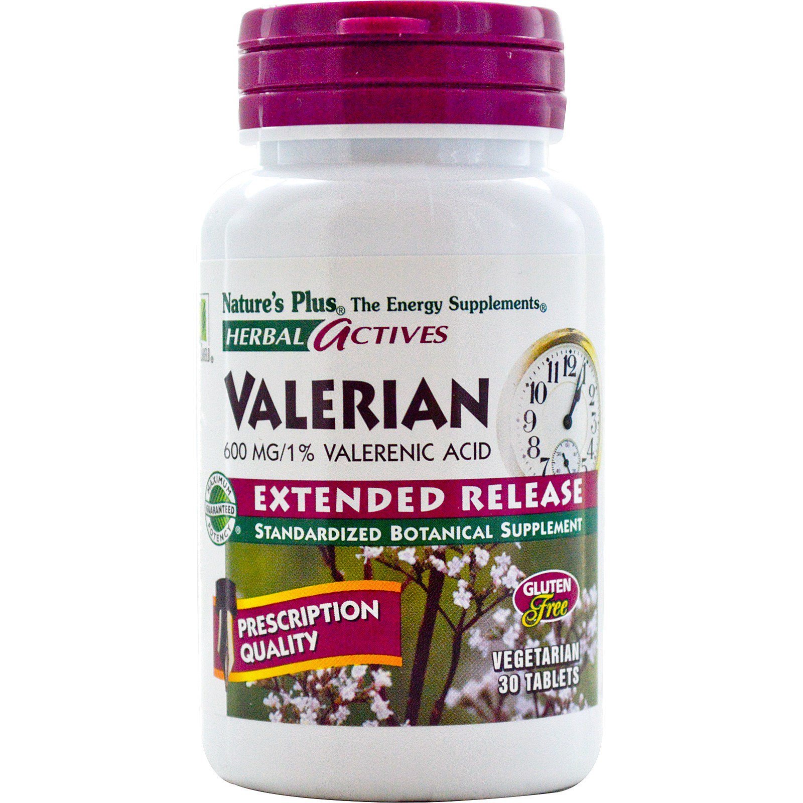 Nature's Plus Valerian 600mg Extended Release Συμπλήρωμα Διατροφής με