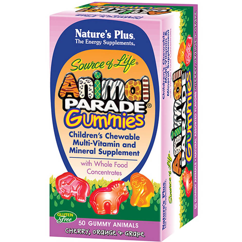 Nature’s Plus Animal Parade Gummies Assorted Συμπλήρωμα Διατροφής Πλούσιο σε Βιταμίνες & Μέταλλα 50 Μασώμενα Ζωάκια