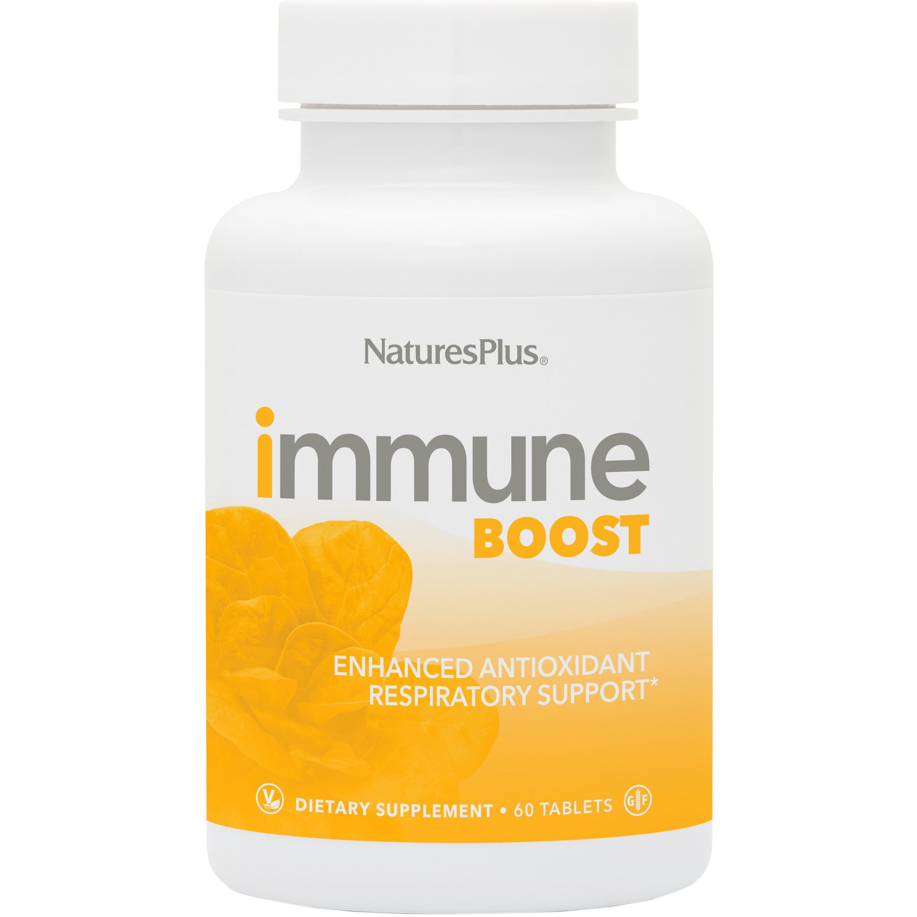 Natures Plus Natures Plus Immune Boost Enhanced Antioxidant Respiratory Support Συμπλήρωμα Διατροφής Πολυβιταμινών για Ενίσχυση του Ανοσοποιητικού με Αντιοξειδωτική Προστασία για Υποστήριξη του Αναπνευστικού Συστήματος 60tabs