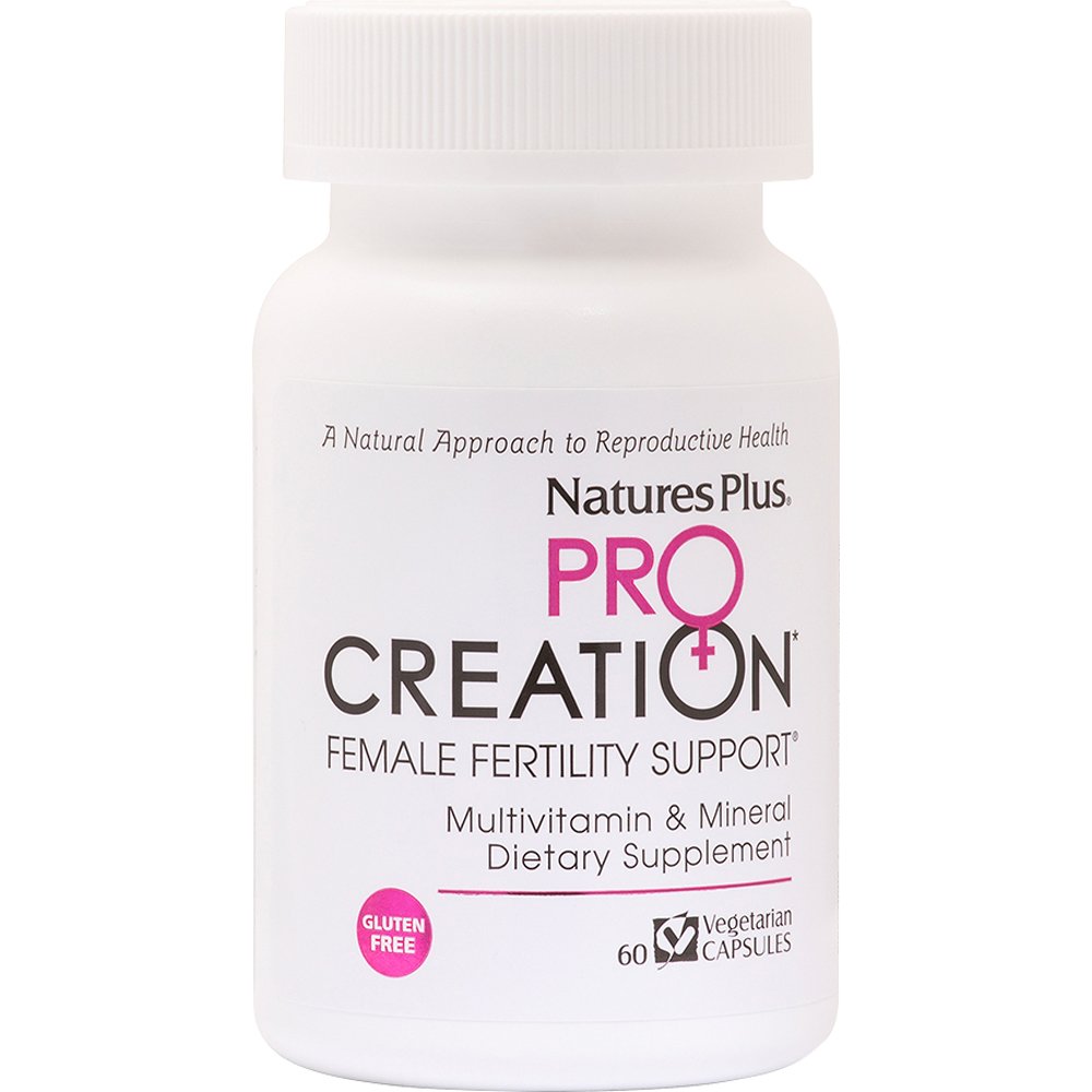 Natures Plus Natures Plus Pro Creation Female Fertility Support Συμπλήρωμα Διατροφής Πολυβιταμινών, Μετάλλων Εκχυλίσματος Βοτάνων για την Υποστήριξη της Γυναικείας Γονιμότητας 60caps