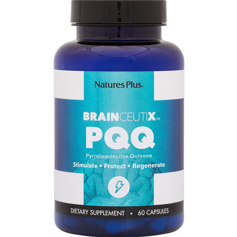 Natures Plus Natures Plus Brainceutix PQQ Συμπλήρωμα Διατροφής Ενζύμου PQQ που Συμβάλλει στην Προστασία & Αναγέννηση Εγκεφαλικών Κυττάρων, Υποστήριξη της Μνήμης & Τόνωση του Οργανισμού 60caps