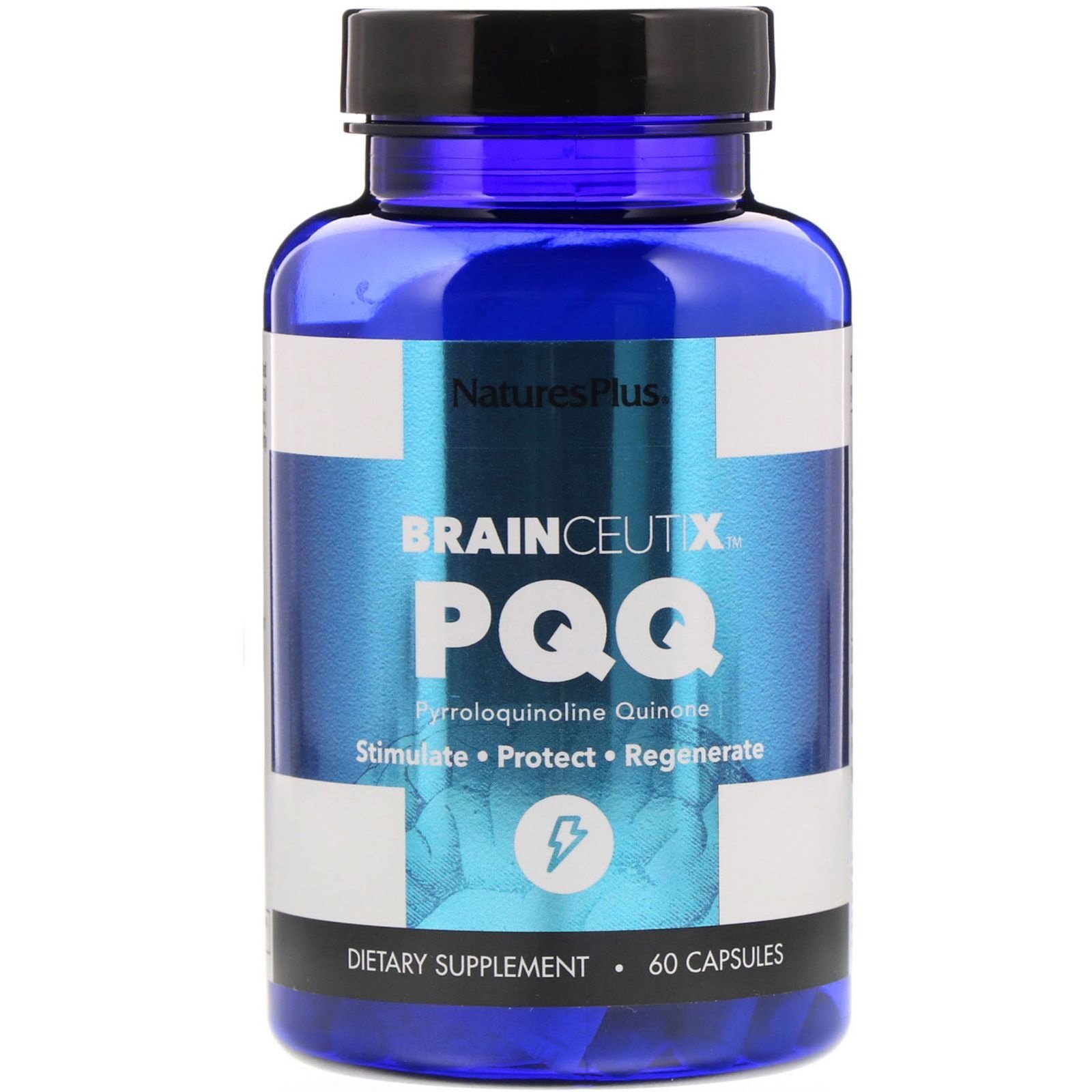 Natures Plus Brainceutix PQQ Συμπλήρωμα Διατροφής που Συμβάλλει στην Τόνωση, Προστασία & Αναγέννηση Εγκεφαλικών Κυττάρων 60caps