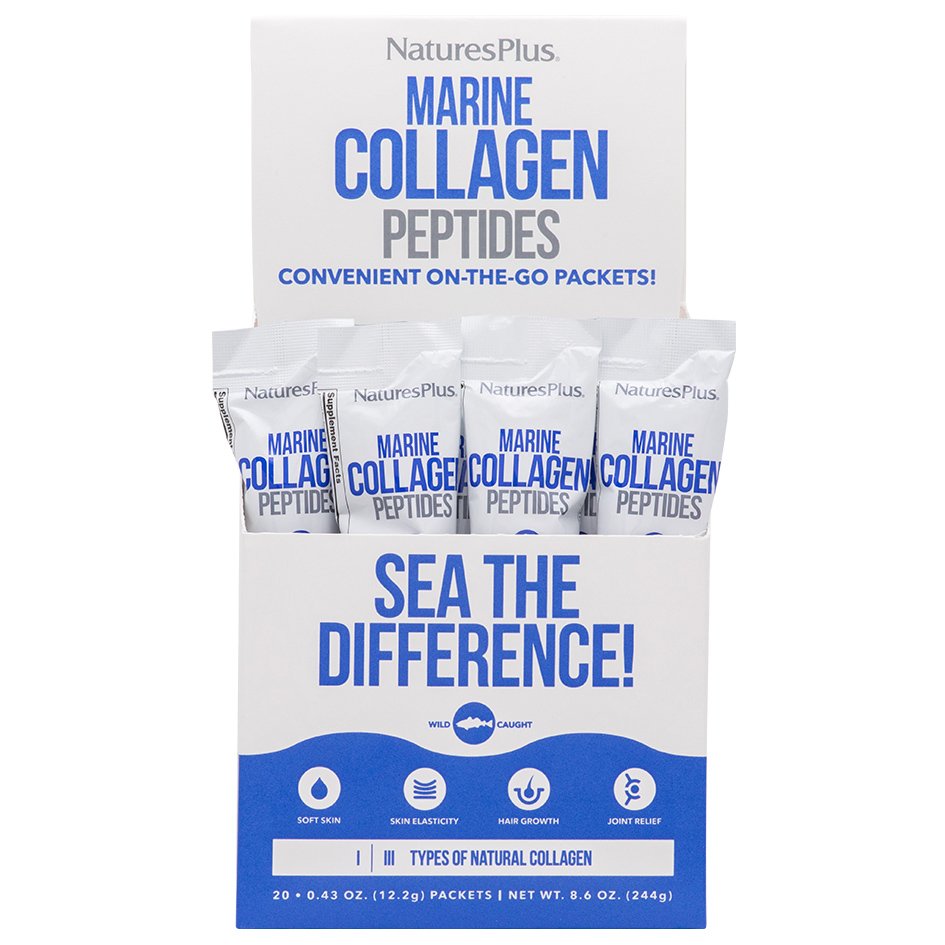 Natures Plus Marine Collagen Peptides Συμπλήρωμα Διατροφής με Κολλαγόνο για την Υγείας του Δέρματος 20 Sachets x 12.2gr