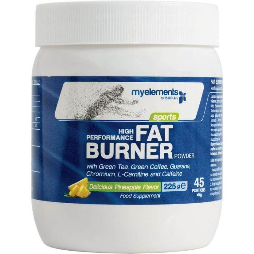 MyElements Sports High Performance Fat Burner Powder Ειδική Φόρμουλα για την Ενέργεια & τον Έλεγχο Βάρους με Γεύση Ανανά 225gr