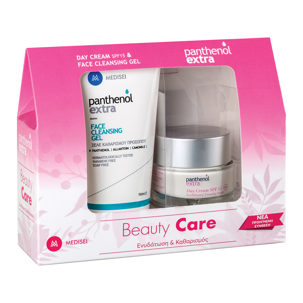 Medisei Panthenol Extra Day Cream Spf15 50ml & Medisei Panthenol Extra Face Cleansing Gel 150ml