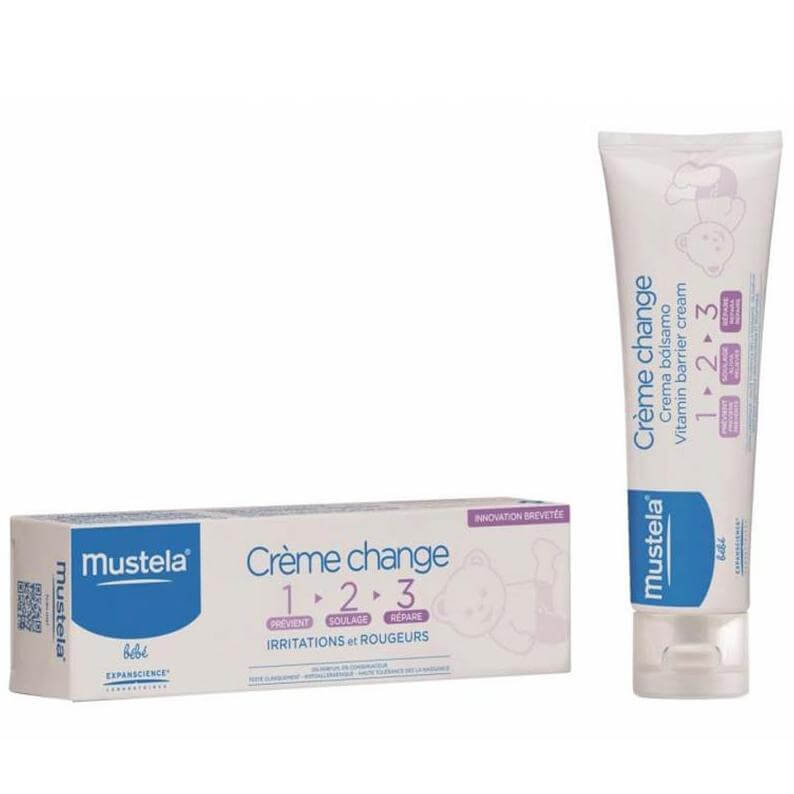 Mustela 123 Vitamin Barrier Cream, Κρέμα Αλλαγής Πάνας – 100ml