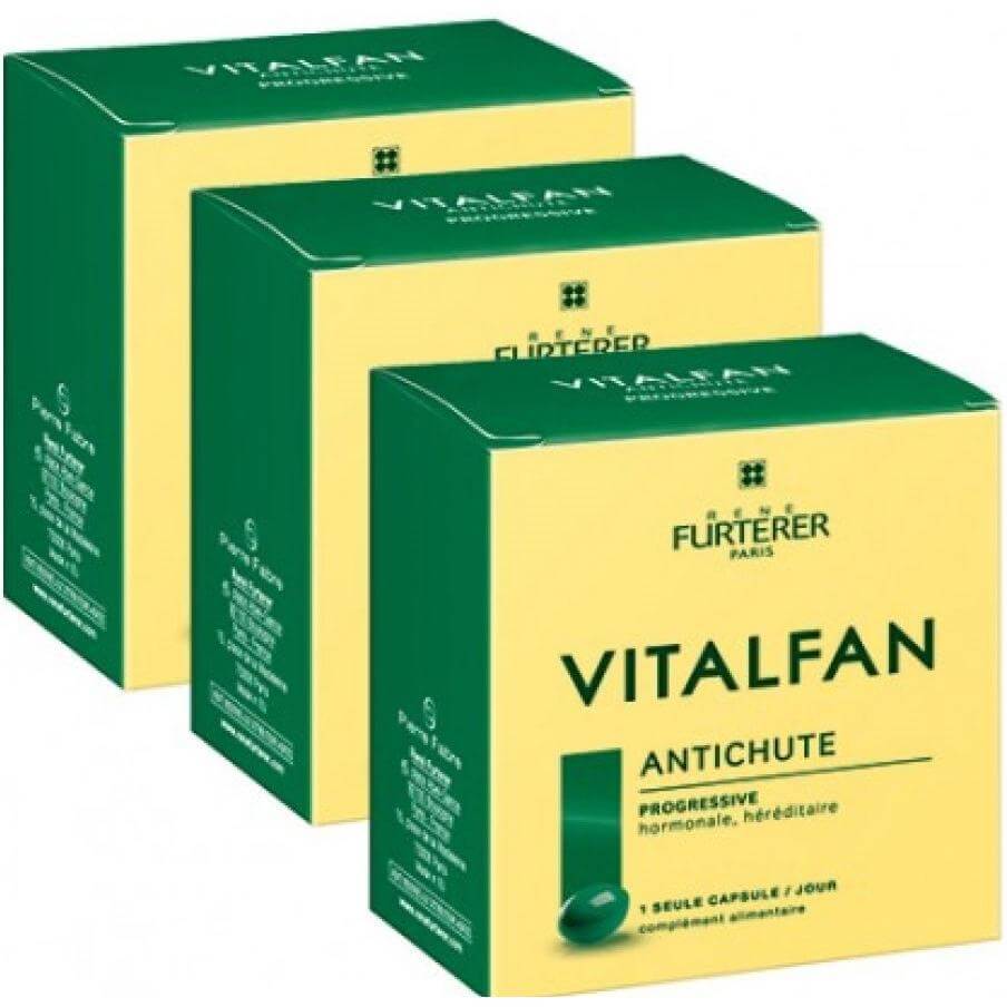 Rene Furterer Vitalfan Progressive Συμπλήρωμα Διατροφής για την Προοδευτική Τριχόπτωση 30caps 2+1 Δώρο