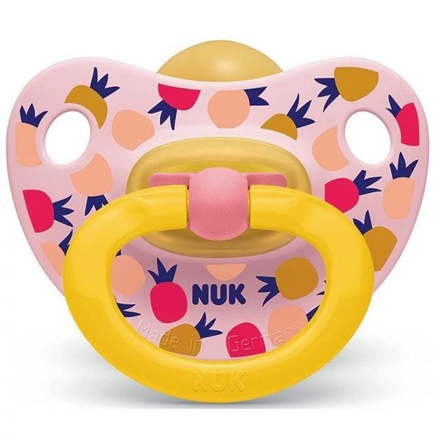 Nuk Classic Happy Kids Πιπίλα Καουτσούκ 6-18 Μηνών 1 Τεμάχιο