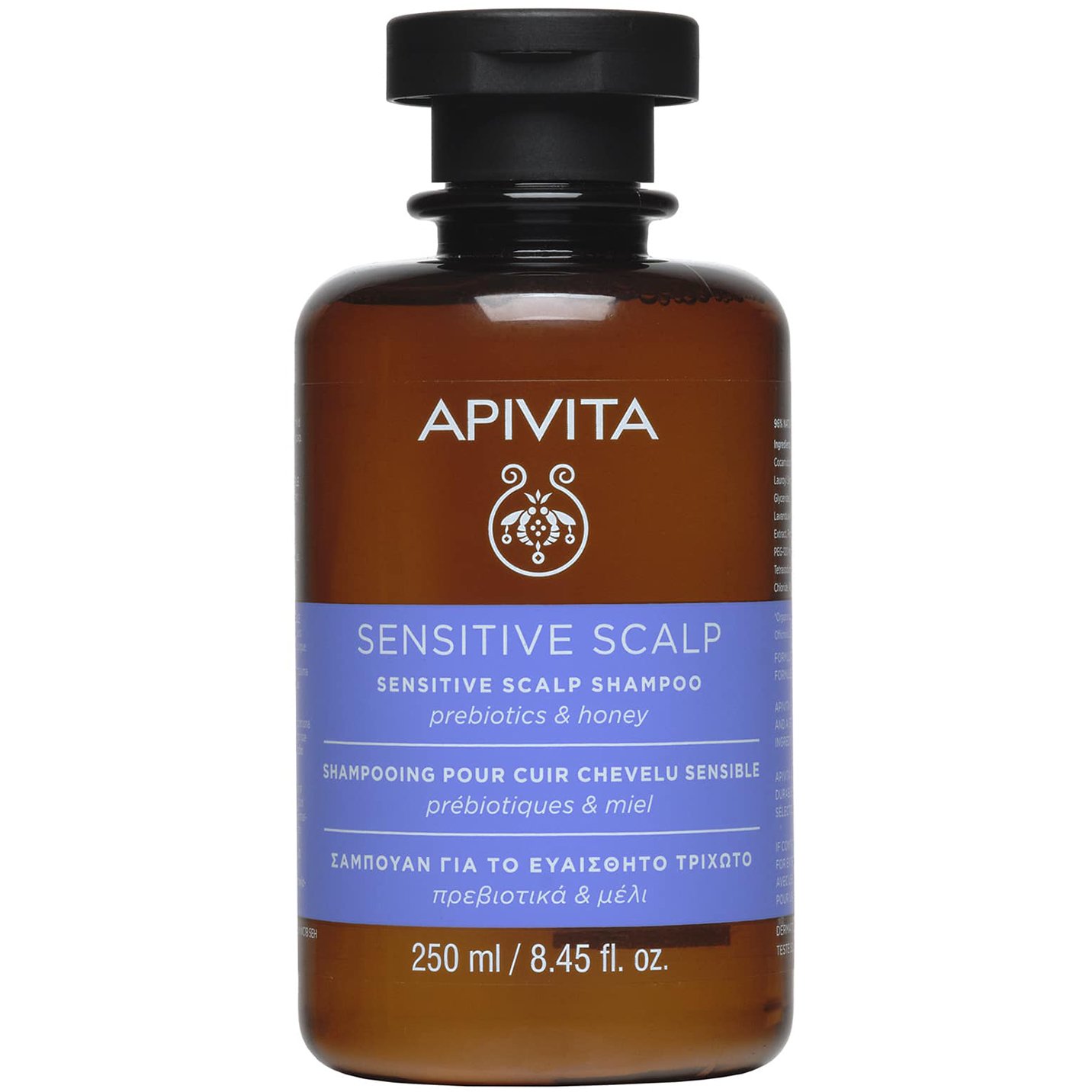 Apivita Apivita Sensitive Scalp Shampoo Σαμπουάν για το Ευαίσθητο Τριχωτό με Πρεβιοτικά & Μέλι 250ml