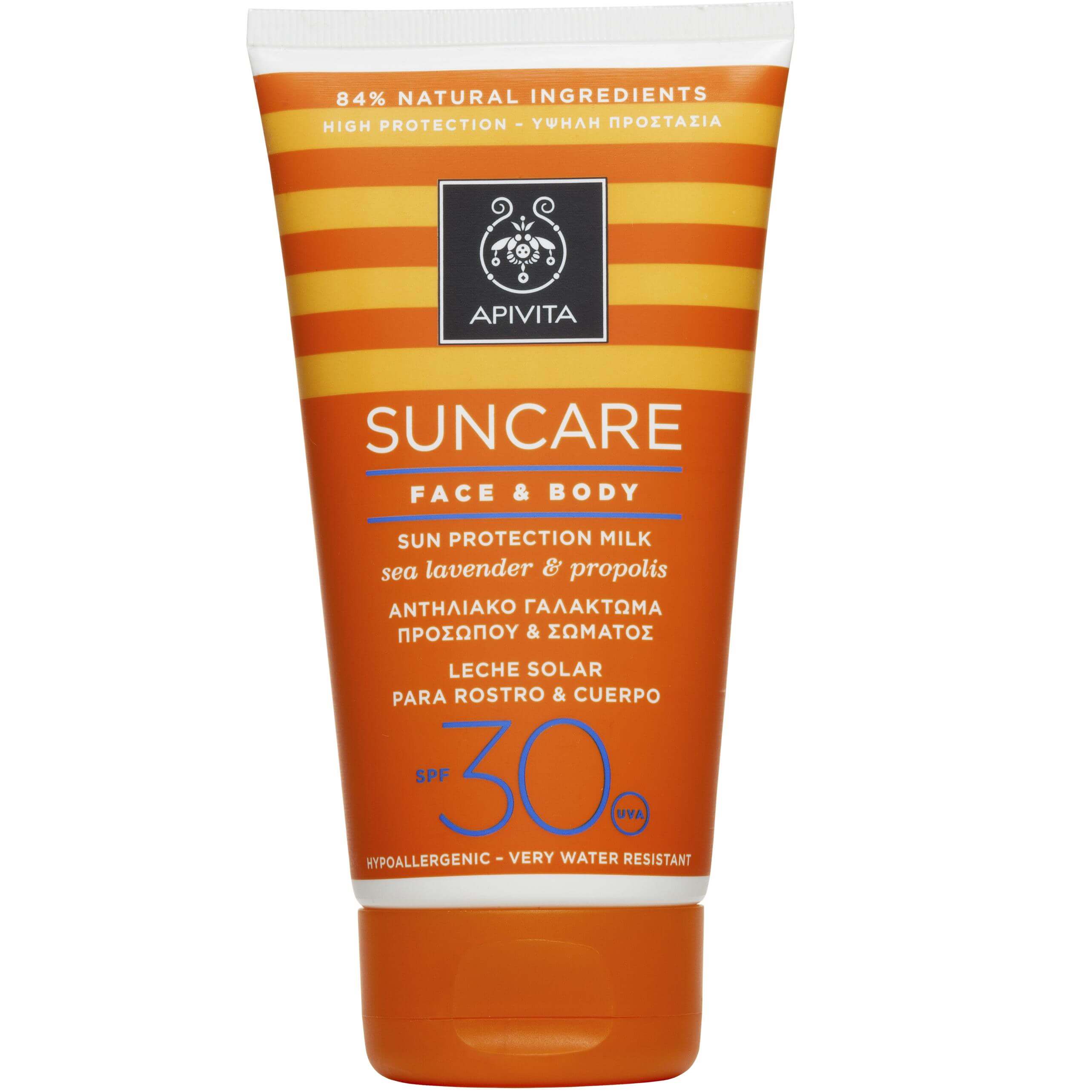 Apivita Suncare Face & Body Cream Spf30 Γαλάκτωμα Προσώπου & Σώματος Υψηλής Προστασίας 150ml