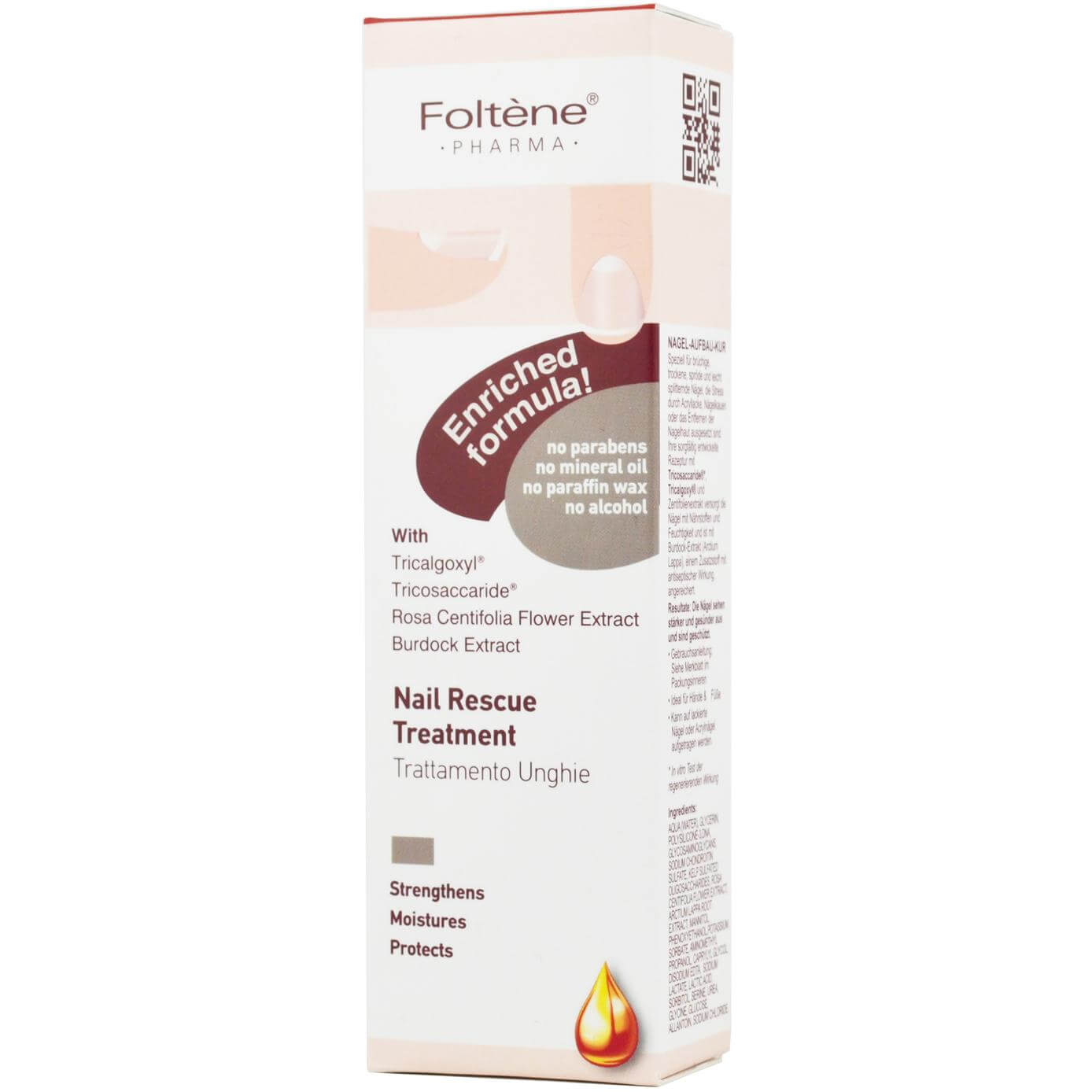 Foltene Pharma Nail Rescue Treatment Αγωγή Ενδυνάμωσης Νυχιών με Ενισχυμένη Αντιμυκητιακή Προστασία 8ml