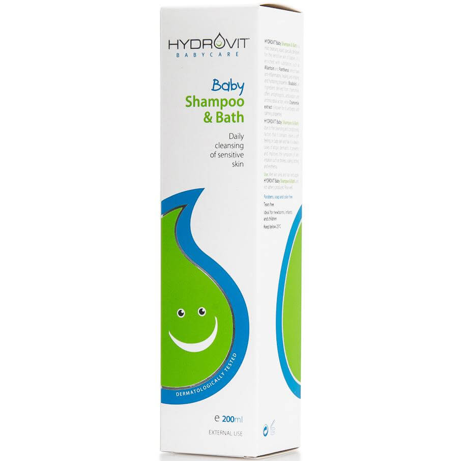Hydrovit Baby Shampoo & Bath Ήπιο Βρεφικό Σαμπουάν και Αφρόλουτρο 200ml