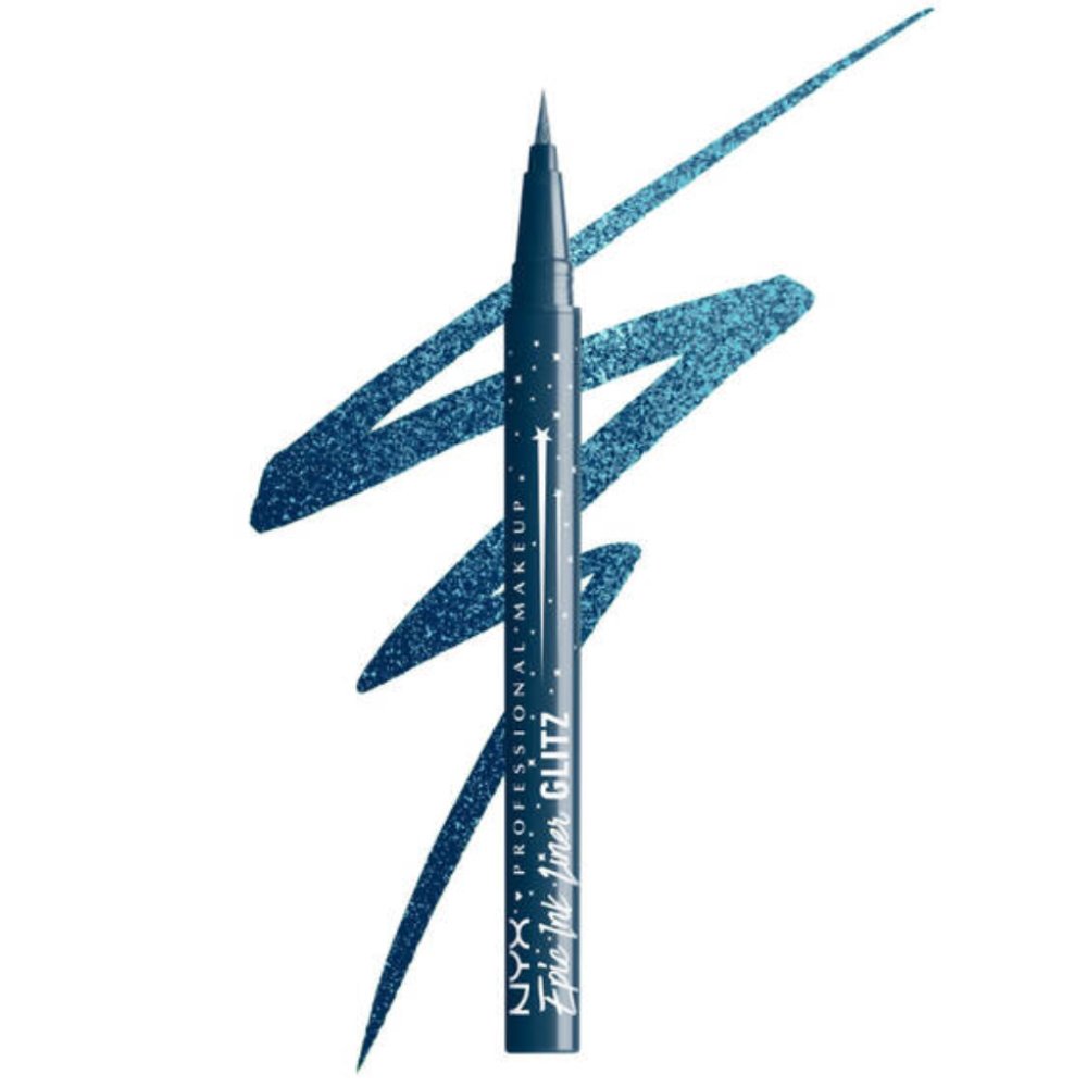 Nyx Professional Makeup Epic Ink Eyeliner Υγρό Eyeliner με Εύκαμπτο & Ακριβές Πινελάκι 1ml - 05 Denim Dazzle