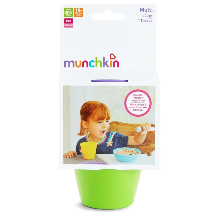 Munchkin Modern Multi Cups 4 Πολύχρωμα Ποτηράκια