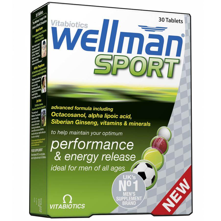 Vitabiotics Wellman Sport Ειδικά Σχεδιασμένη για Άνδρες που Αθλούνται 30Tabs