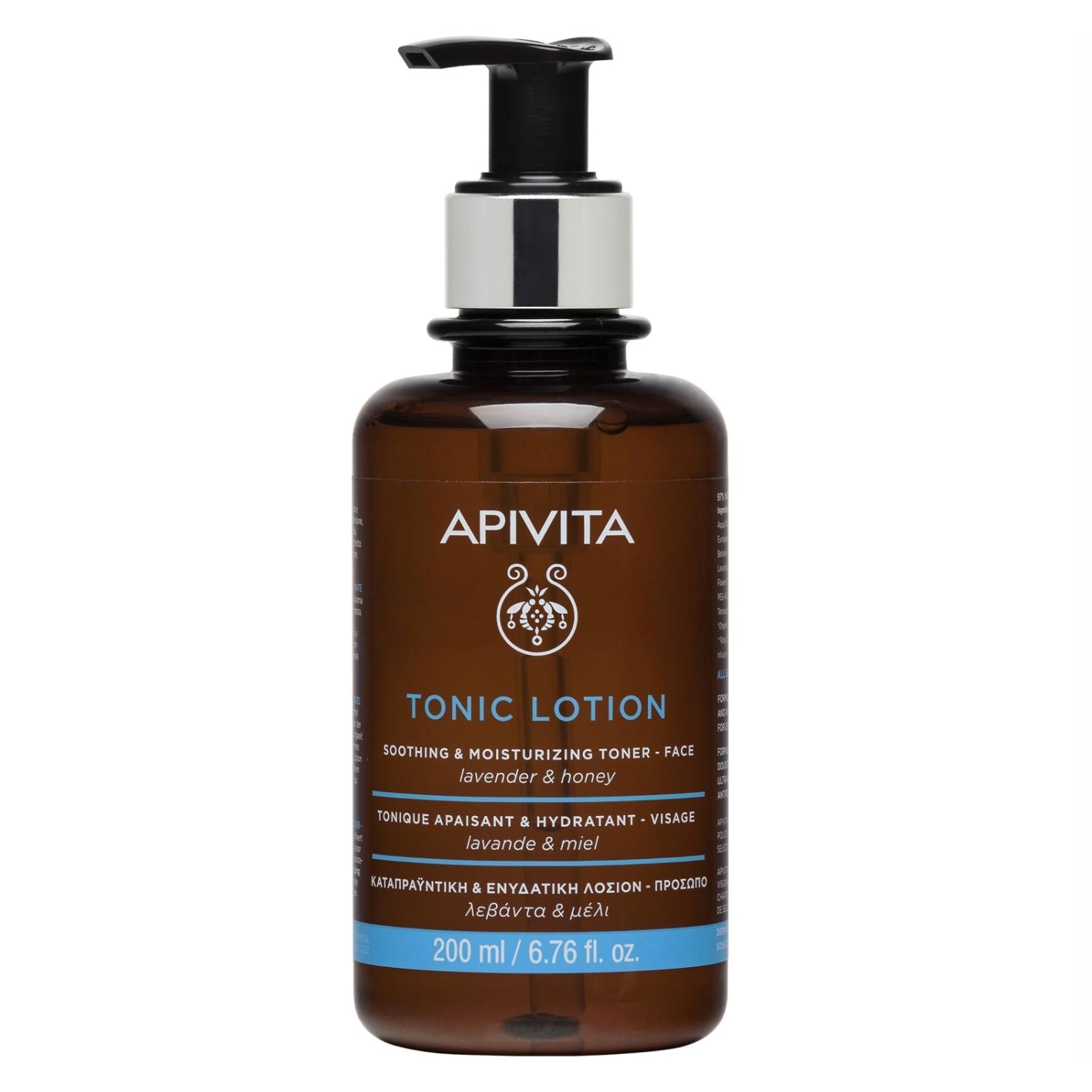 Apivita Tonic Lotion Soothing & Moisturizing Toner Καταπραϋντική & Ενυδατική Λοσιόν με Μέλι & Λεβάντα 200ml