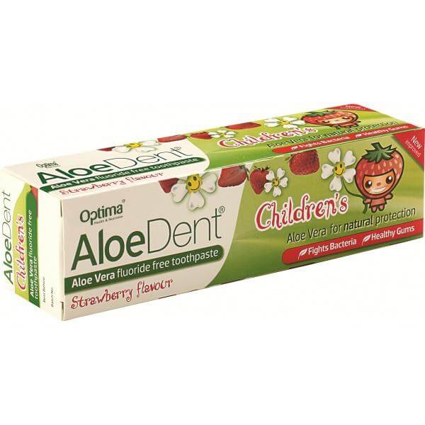 Optima Οδοντόκρεμα Aloe Dent Strawberry Children