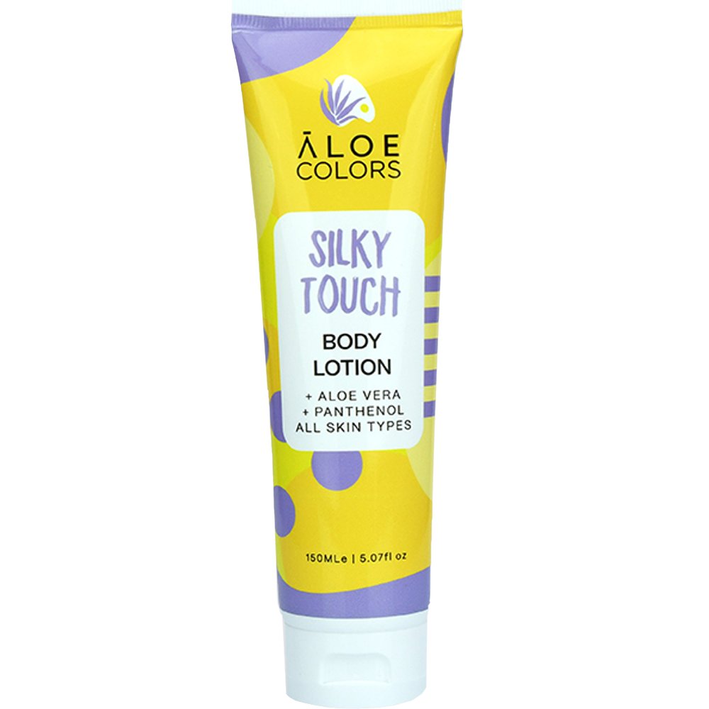 Aloe Colors Silky Touch Body Lotion Ενυδατικό Γαλάκτωμα Σώματος με Οργανική Αλόη & Άρωμα που Διαρκεί 150ml