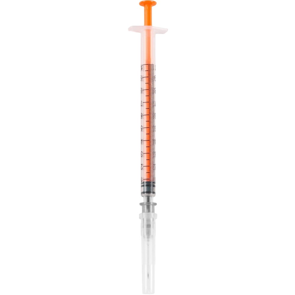 Pic Insulin U-100 Sterile Syringe with Needle 1ml 27g x 12,7mm Αποστειρωμένη Σύριγγα Ινσουλίνης με Βελόνα 1 Τεμάχιο