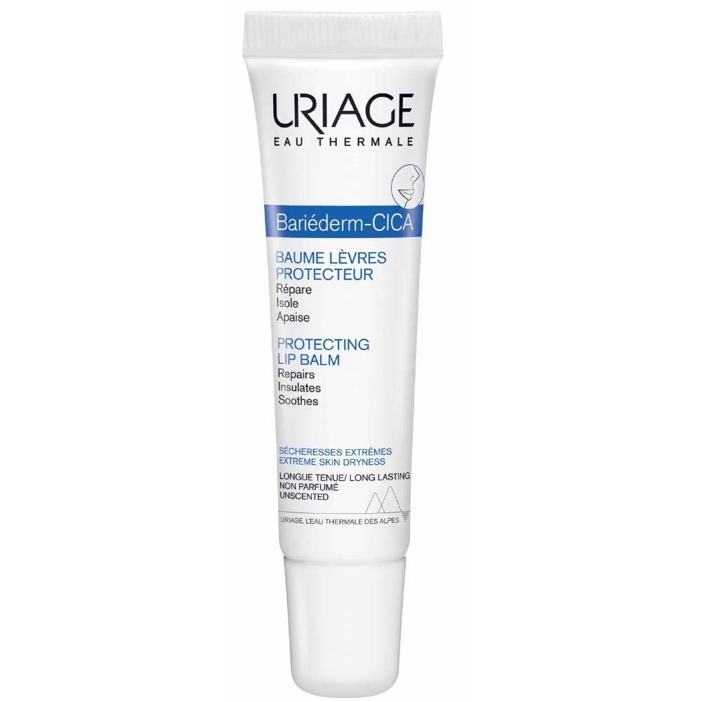 Uriage Bariederm Cica Protecting Lip Balm Επανορθωτικό & Μονωτικό Balm για Ευαίσθητα Χείλια 15ml