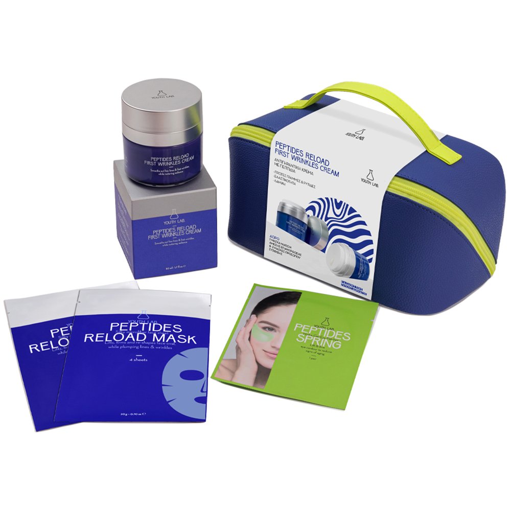 Youth Lab Πακέτο Προσφοράς Peptides Reload First Wrinkles Cream 50ml & Δώρο Reload Face Mask 2 Τεμάχια & Peptides Spring Hydra-Gel Eye Patches 2 Τεμάχια & Νεσεσέρ