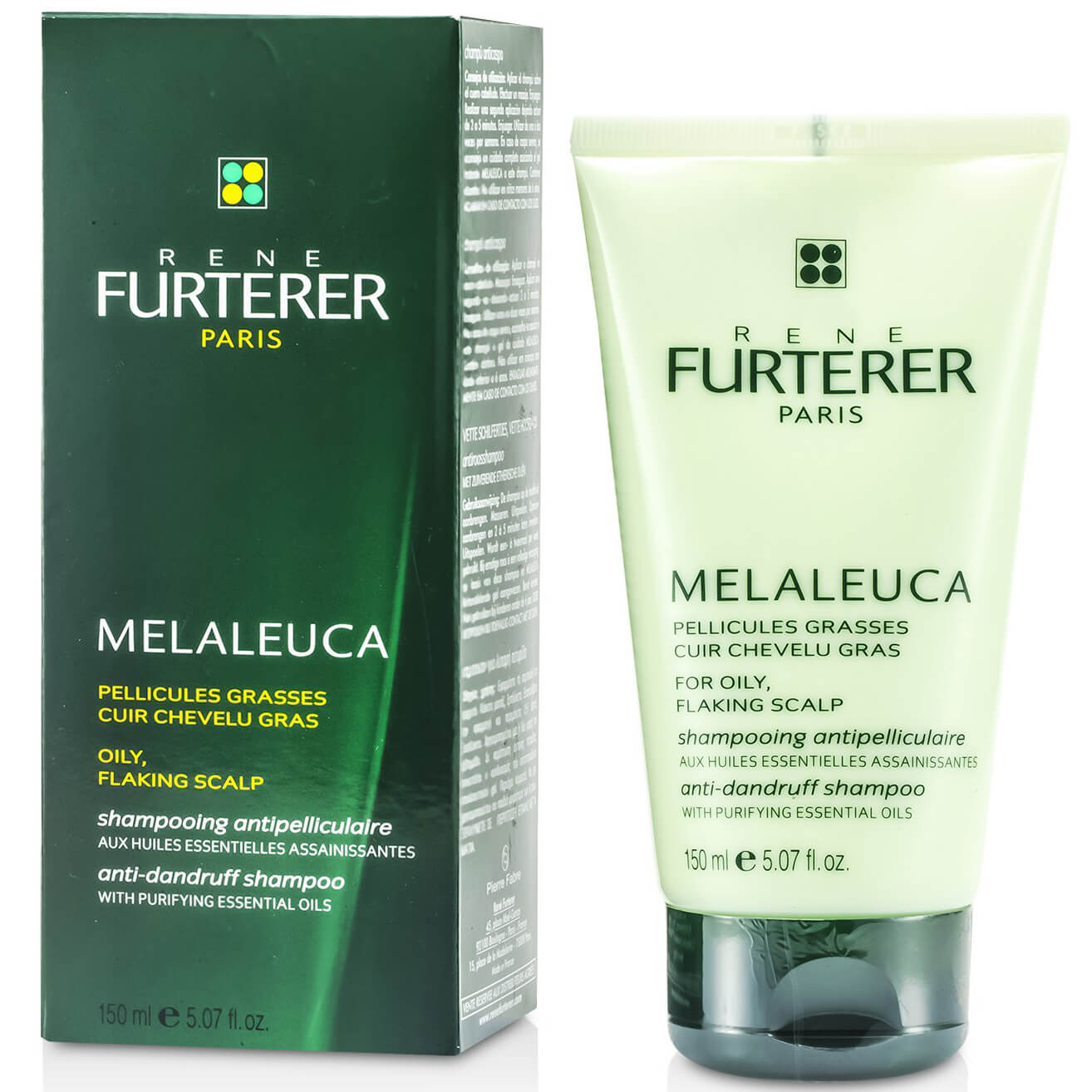 Rene Furterer Melaleuca Shampoo Pellic.Grasses Σαμπουάν Κατά της Λιπαρής Πιτυρίδας 150ml